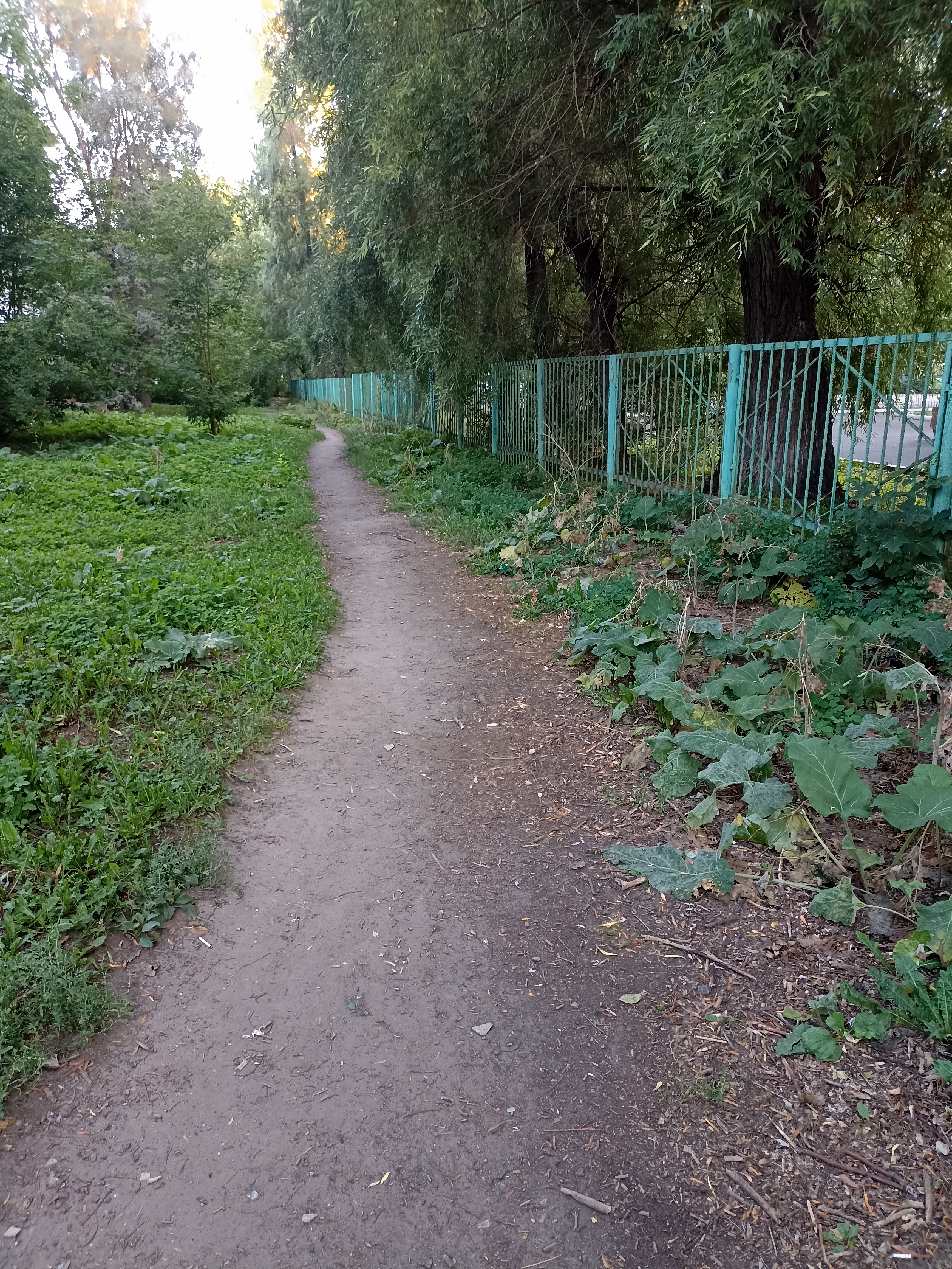 Тротуар вдоль забора боу сош 17 по адресу ул 27 Северная, 90 и домом 92