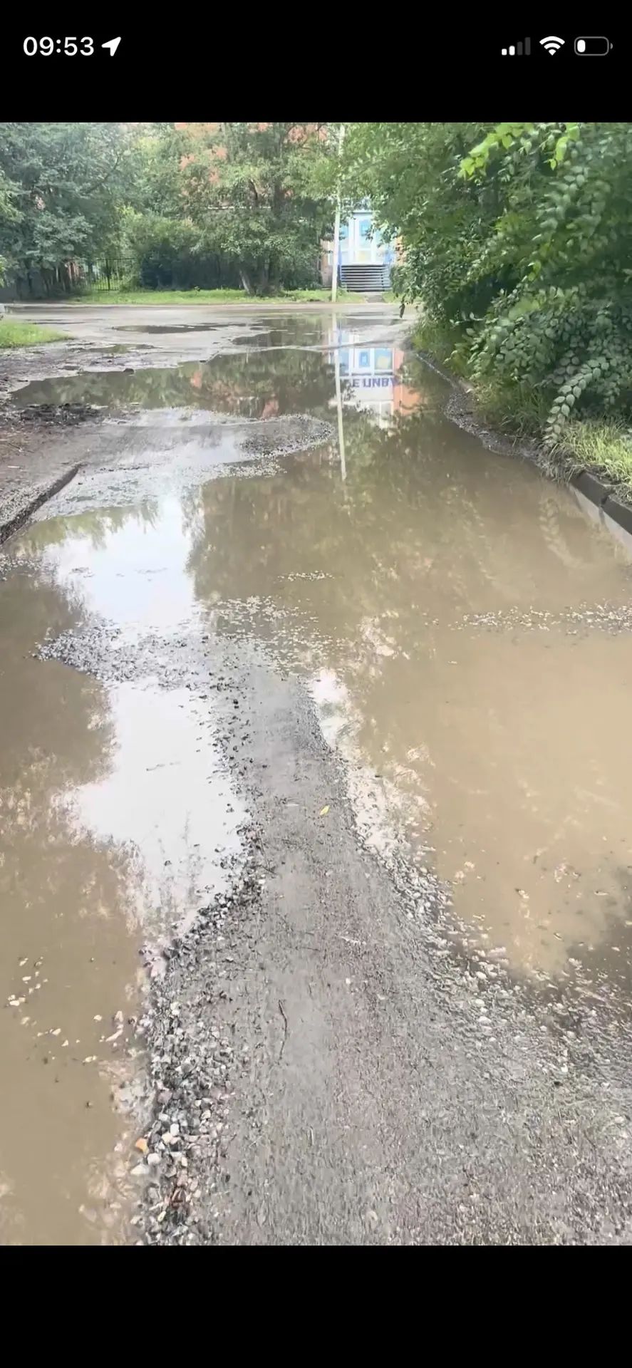 Заезд во двор со стороны ул Багратиона