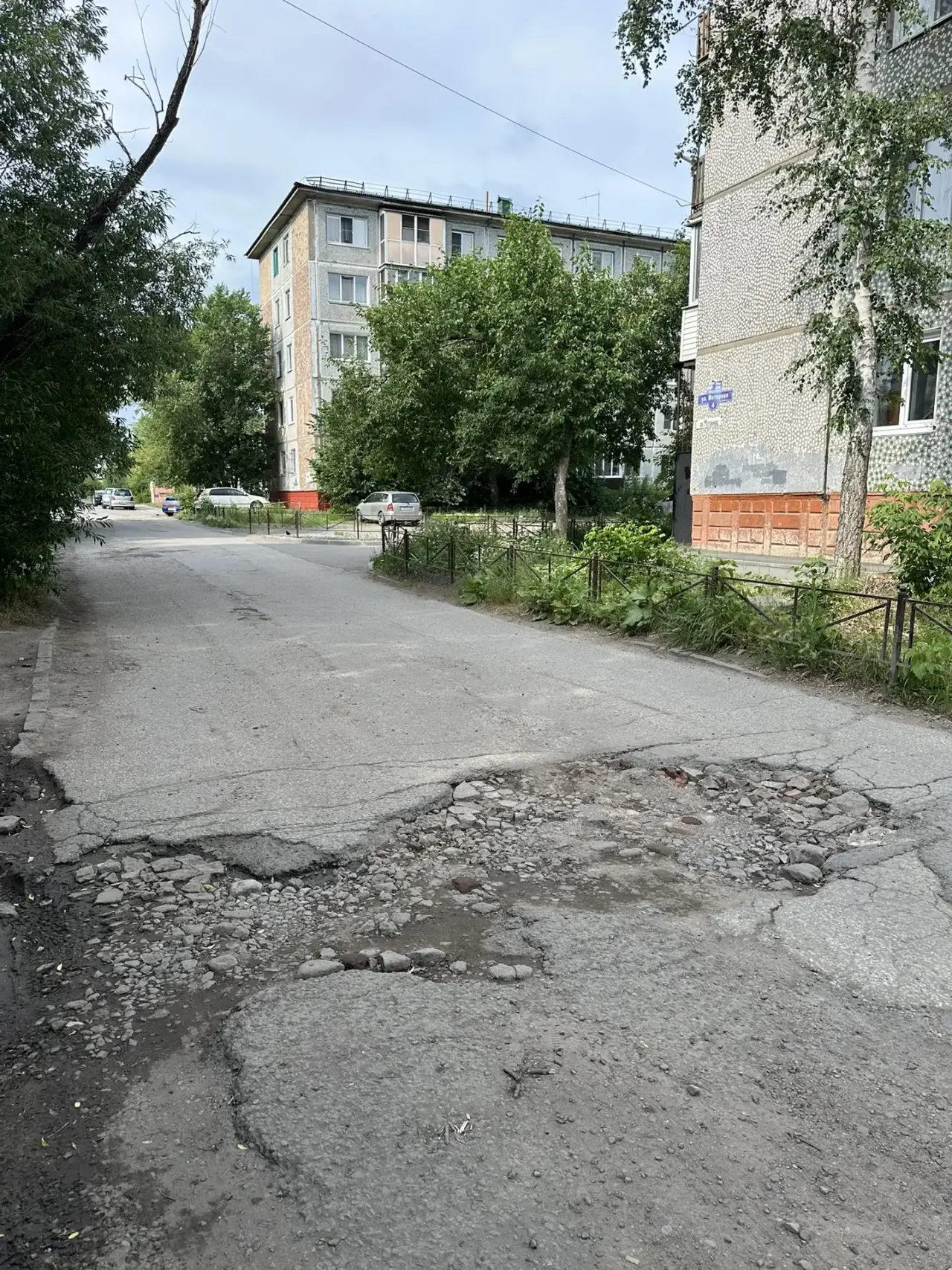 Дорога возле сада 349